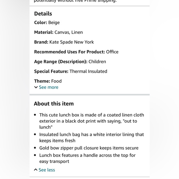 Kate spade lunch tote - Picture 5 of 10